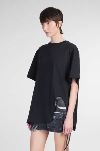 Attico Oversized T Shirt In Black