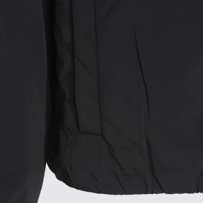 K-way Black Valentine Plain Warm Casual Jacket In Black