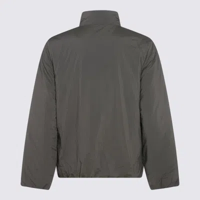 K-way Stylish Jacket With High Collar And Side Pockets In Gray