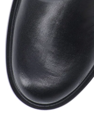 Stuart Weitzman Mid-calf Boots With Smooth Finish And Rounded Toe In Black