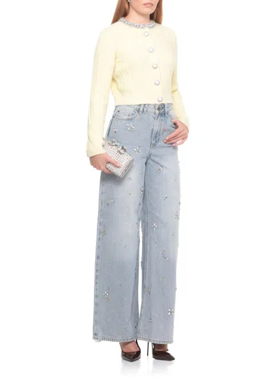 Self-portrait Cardigan Self-portrit In Yellow