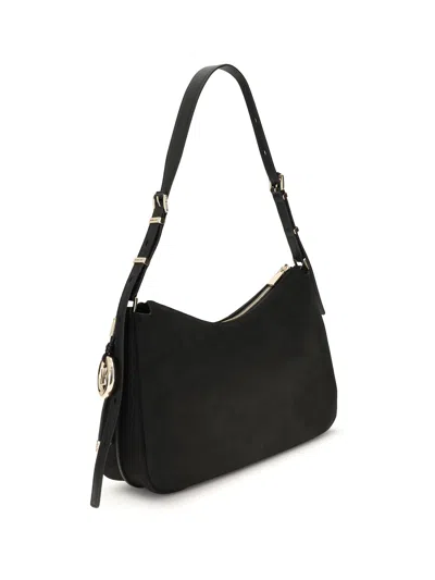 Michael Kors Shoulder Bag Adjustable Strap Gold Tone Hardware In Black