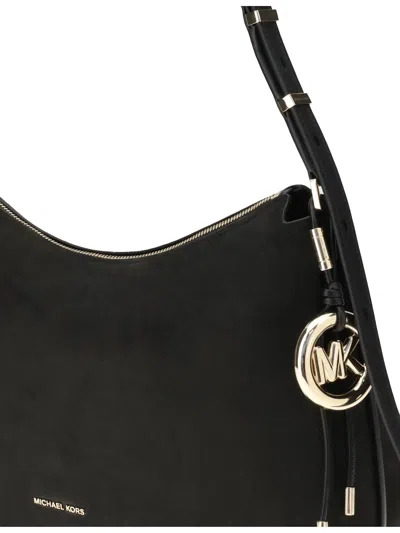 Michael Kors Shoulder Bag Adjustable Strap Gold Tone Hardware In Black