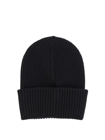 Moncler Genius Moncler 4 Edward Enninful Ee72 Responsible Virgin Wool Hat In Black