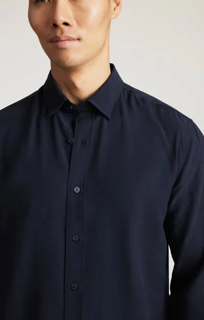 Mavi Edition Long Sleeve Button-up Shirt In Total Eclipse In Blue