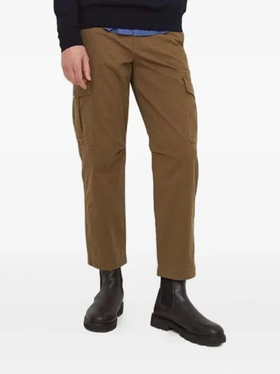 Hugo Boss Cargo Trousers In Brown