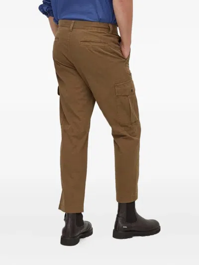 Hugo Boss Cargo Trousers In Brown