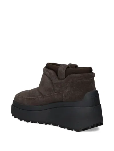 Ash Padded Platform Boots In Brown