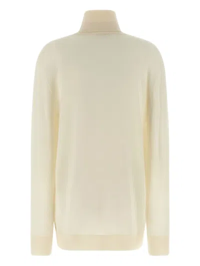 The Row Ivory Cashmere Lizzy Sweater In Neutral