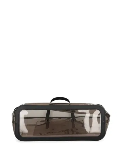 Lacoste Anna Logo Graphic Tote Bag In Black