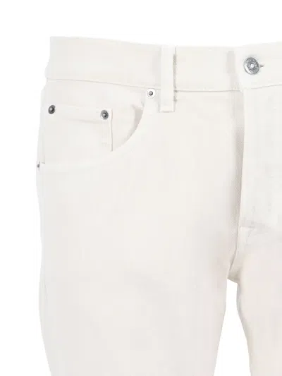 Dondup Tcon Cuffed Jeans In White