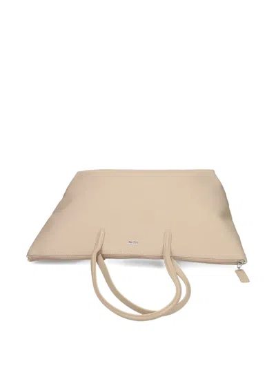 Lacoste Large L.12.12 Concept Tote Bag In Neutral