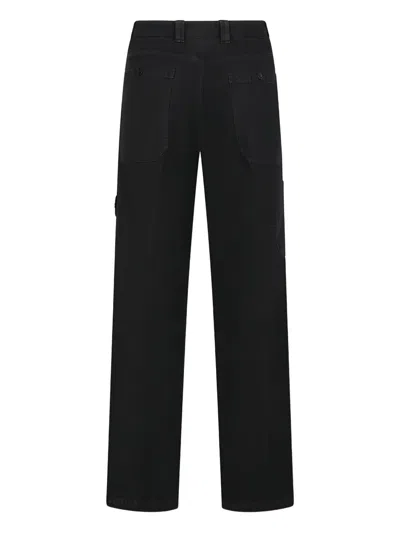 Stone Island Cotton Regular Fit Pants In Black