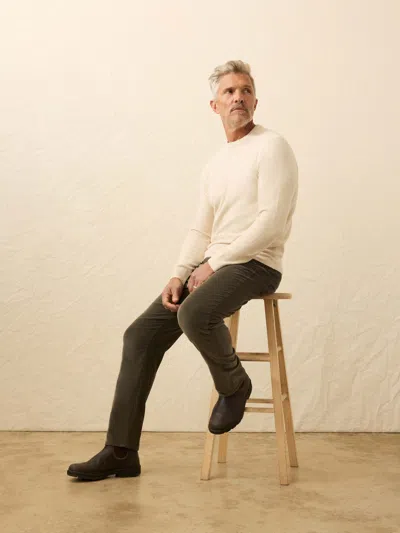 Faherty Jackson Crew Sweater In Nude