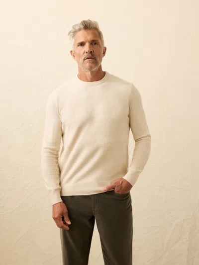 Faherty Jackson Crew Sweater In Nude