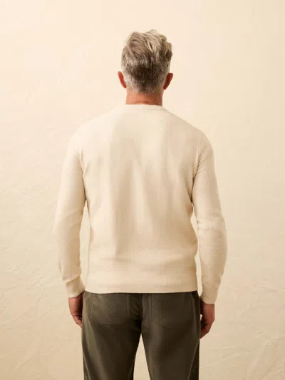 Faherty Jackson Crew Sweater In Nude