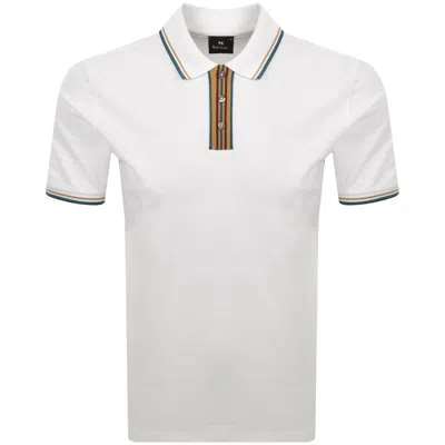 Paul Smith Regular Fit Polo T Shirt White In White