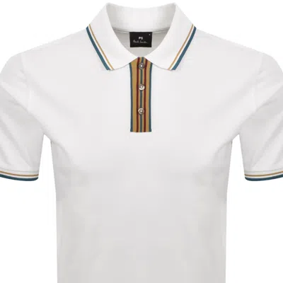Paul Smith Regular Fit Polo T Shirt White In White