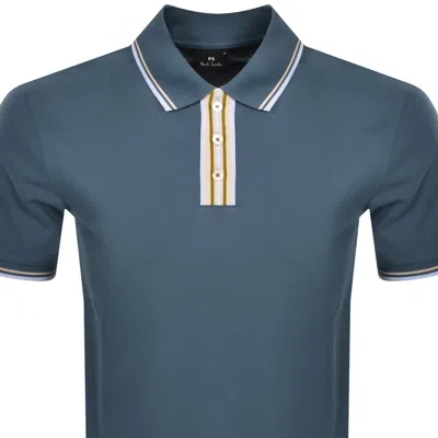 Paul Smith Regular Fit Polo T Shirt Blue In Blue
