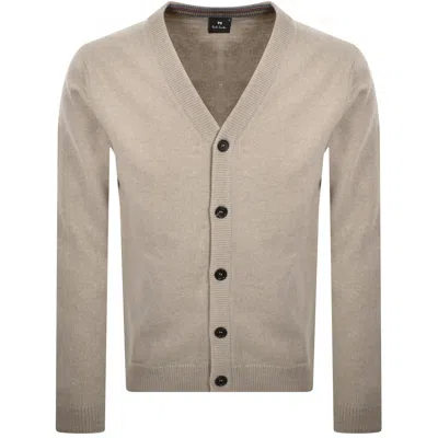 Paul Smith Button Cardigan Brown In Brown