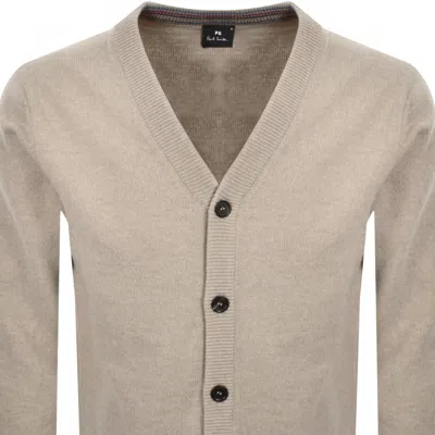 Paul Smith Button Cardigan Brown In Brown