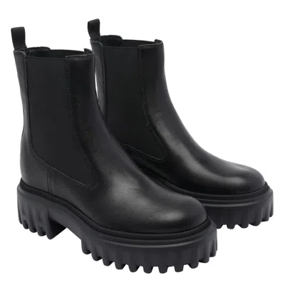 Hogan Boots Blacks And Greys In Black