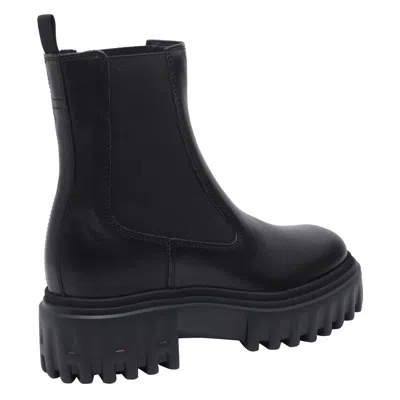 Hogan Boots Blacks And Greys In Black