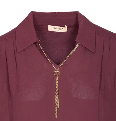 Twinset Shirts In Brown