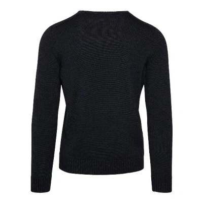 Drumohr Long-sleeve Fitted Jumper In Black