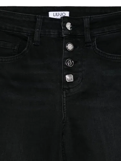 Liu •jo Flared Black Jeans With High Waist In Black