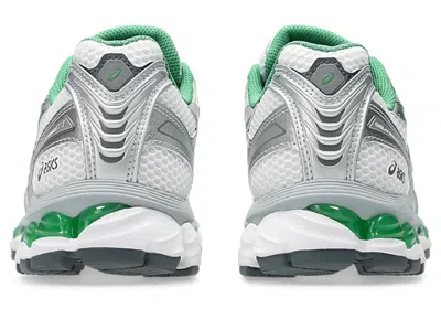 Asics Breathable Mesh And Synthetic Leather Sneakers In Green
