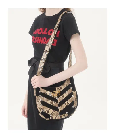 Valentino Apollon Dionysos Graphic Print Crew Neck T-shirt In Black