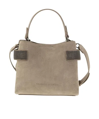 Brunello Cucinelli Shoulder Bag With Handle In Brown