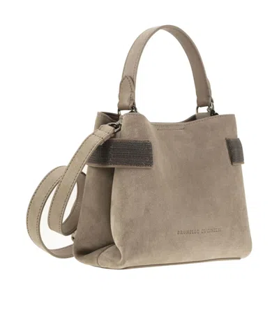 Brunello Cucinelli Shoulder Bag With Handle In Brown