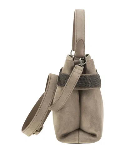 Brunello Cucinelli Shoulder Bag With Handle In Brown