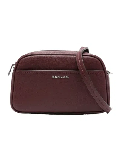 Michael Kors Structured Calfskin Shoulder Bag With Zip Closure In Black