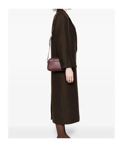 Michael Kors Structured Calfskin Shoulder Bag With Zip Closure In Black