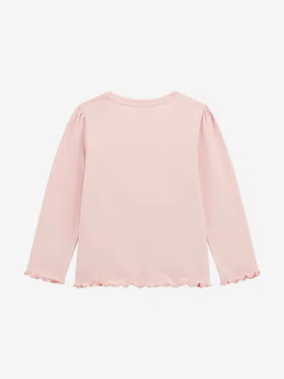 Guess Girls Long Sleeve Slogan T-shirt In Multi