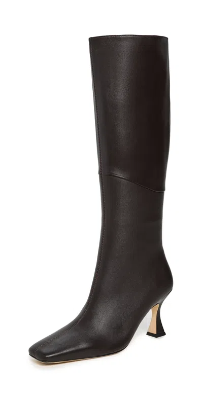 Tony Bianco Fantasy Heeled Boot In Chocolate Nappa