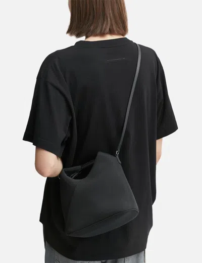 Mm6 Maison Margiela Japanese Mesh Crossbody Bag In Black