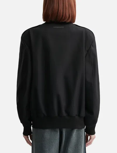 Mm6 Maison Margiela Wool Bomber Jacket In Black