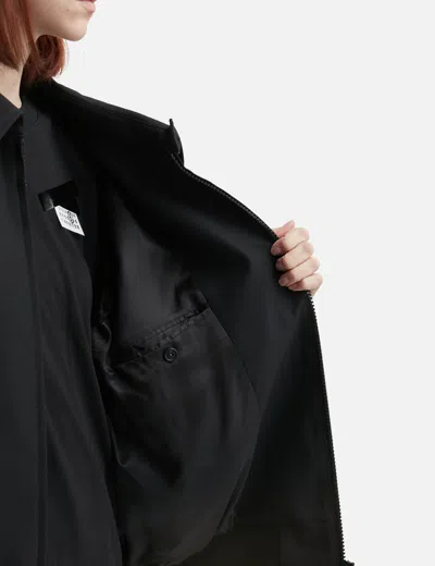 Mm6 Maison Margiela Wool Bomber Jacket In Black