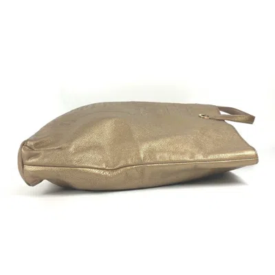 Pre-owned Bvlgari Gold Leather Handbag Tote Bag ()