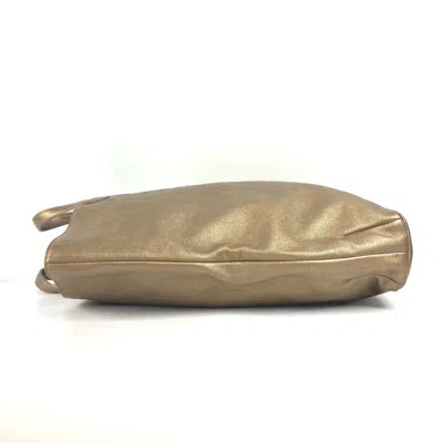 Pre-owned Bvlgari Gold Leather Handbag Tote Bag ()