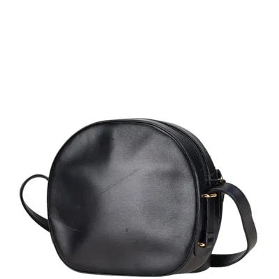 Pre-owned Cartier Black Sapphire Leather Shoulder Bag ()
