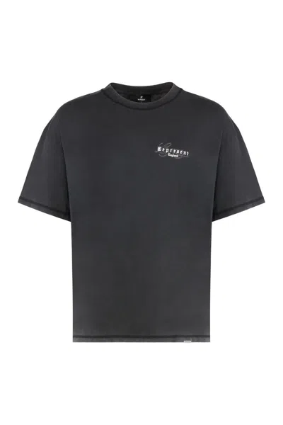 Represent T-shirt Crew Neck England Legacy In Black