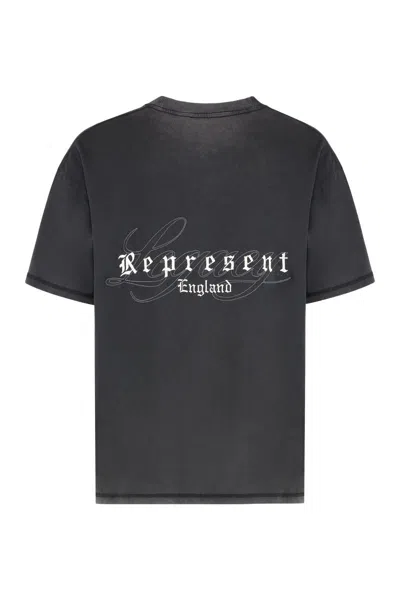 Represent T-shirt Crew Neck England Legacy In Black
