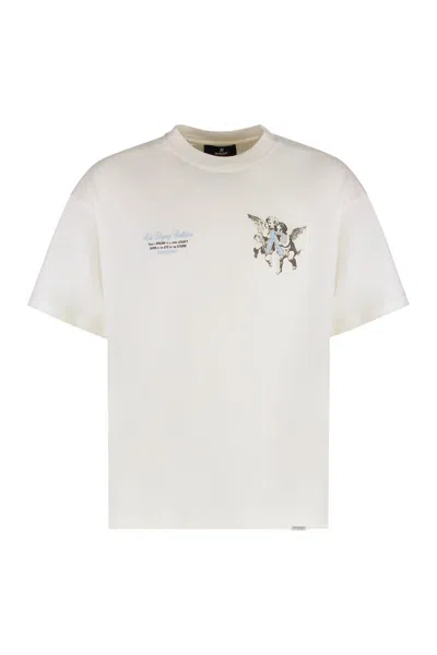 Represent Graphic Crewneck T-shirt Short Sleeves In Neutral