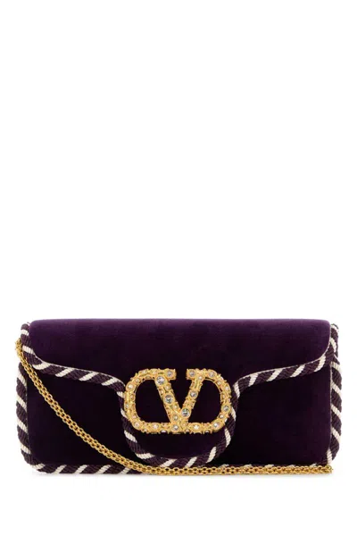 Valentino Garavani Handbags. In Burgundy