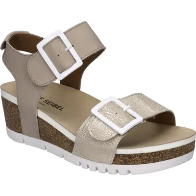 Josef Seibel Quinn 02 Wedge Sandal In Brown